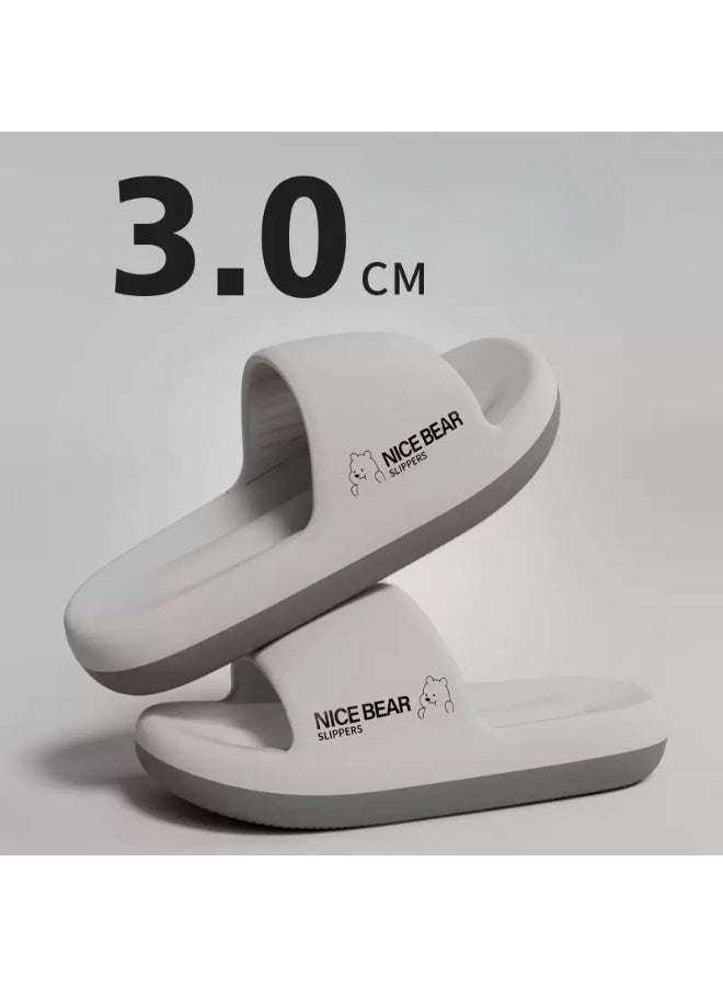 نايس شباشب رجالية صيفية خفيفة الوزن للاستخدام الداخلي والخارجي، مصنوعة من إسفنج EVA مانع للانزلاق، شباشب حمام مفتوحة الأصابع للرجال - Image 2